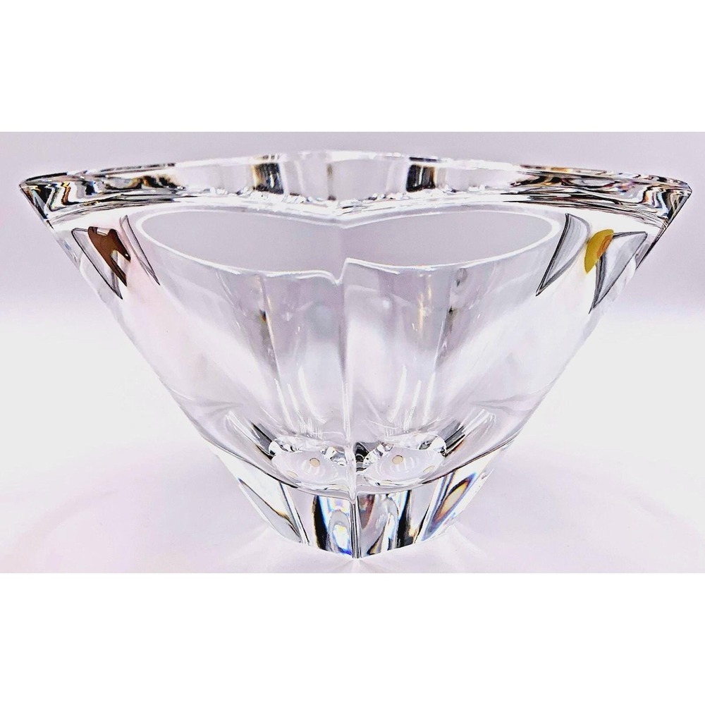 Orrefors Crystal‎ Bowl by Jan Johansson – Signed Heavy Glass Art, 1990s - Picture 8 of 15
